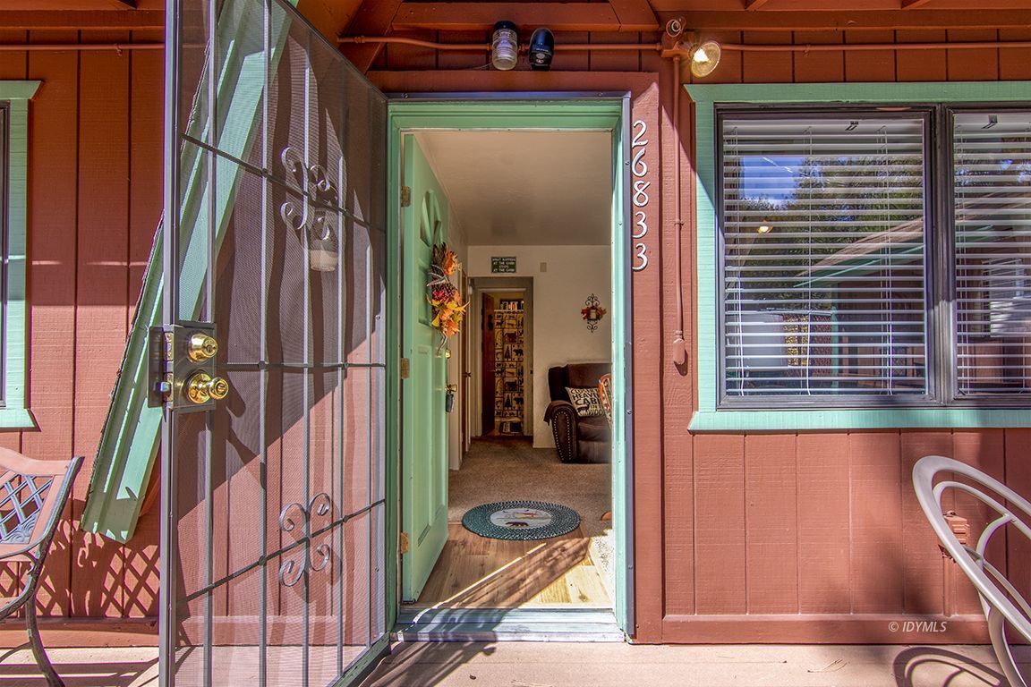 26833 Idyllwild Road Idyllwild, CA 92549 - Photo 12 of 38 a view of a entryway door of the house