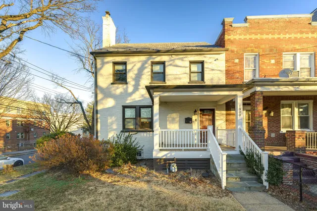 front view of a house with a porch