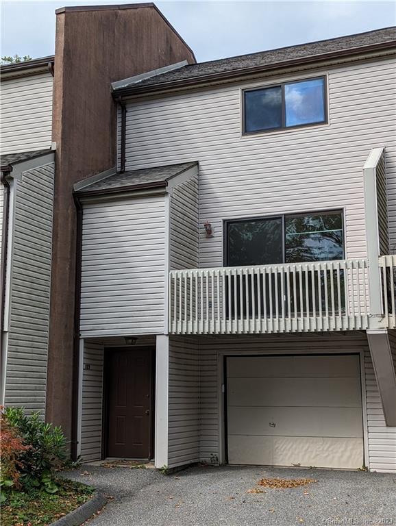 a view of a house with a deck