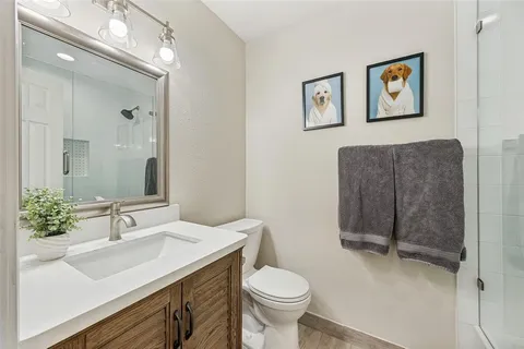 a bathroom with a sink and a toilet