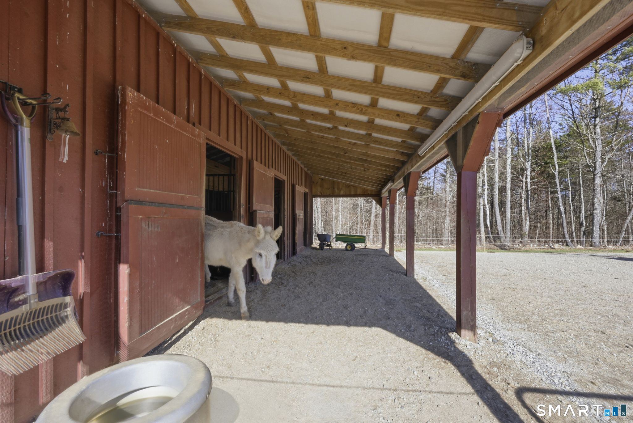214 James Road Ashford, CT 06278 - Photo 33 of 40 Overhang with stall access and Nelson automatic waterer