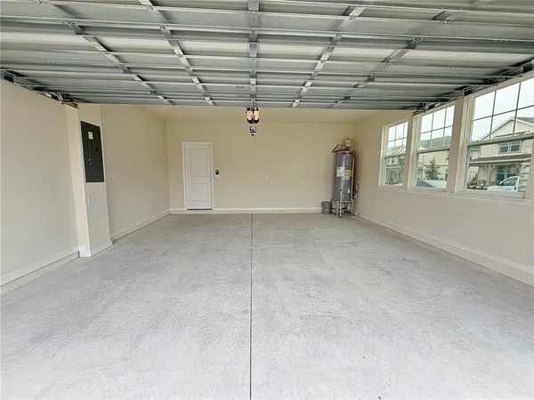 a view of a garage