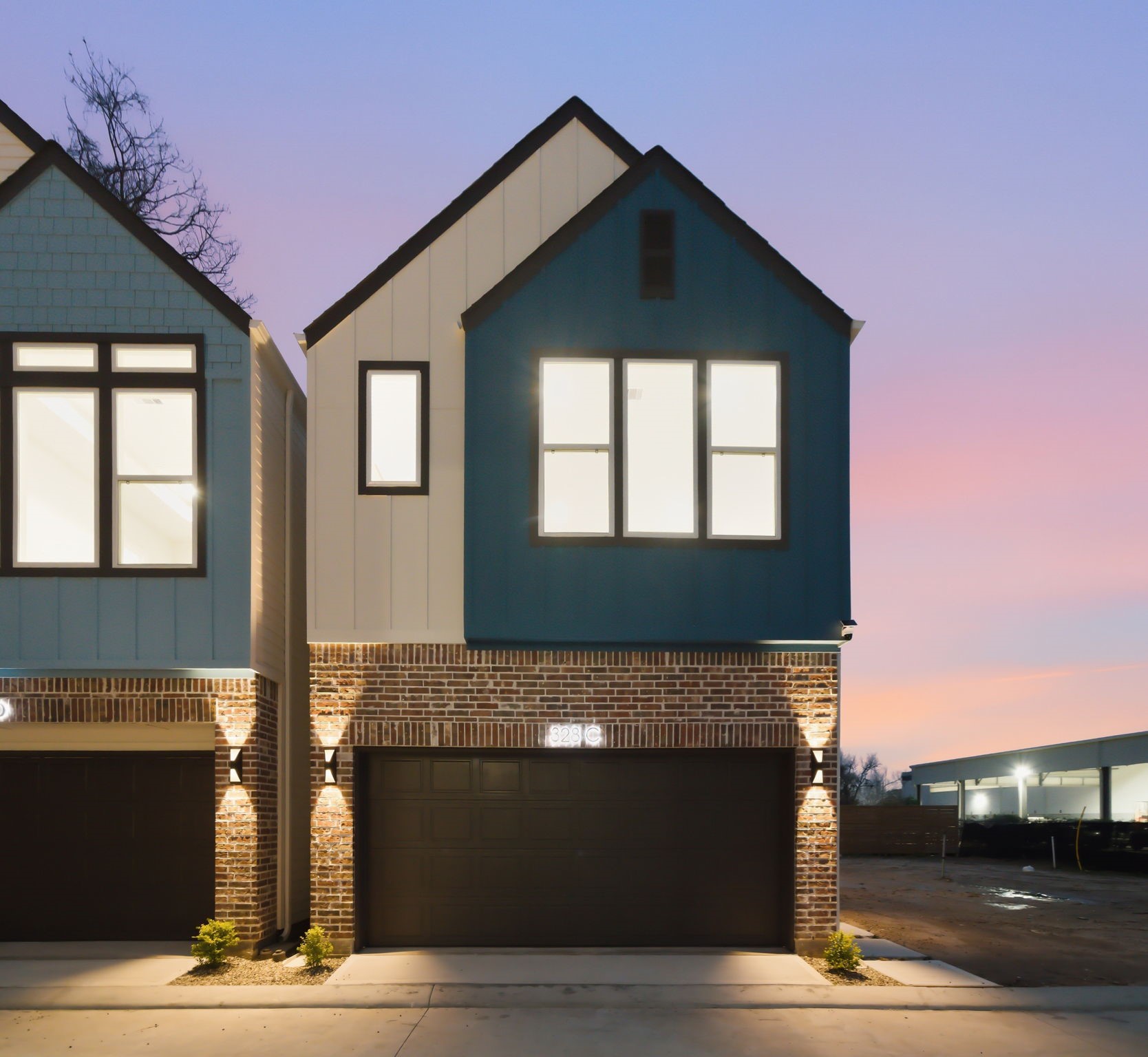328 Janisch Road, Unit C Houston, TX 77018 - Photo 46 of 46 a front view of a house with garage
