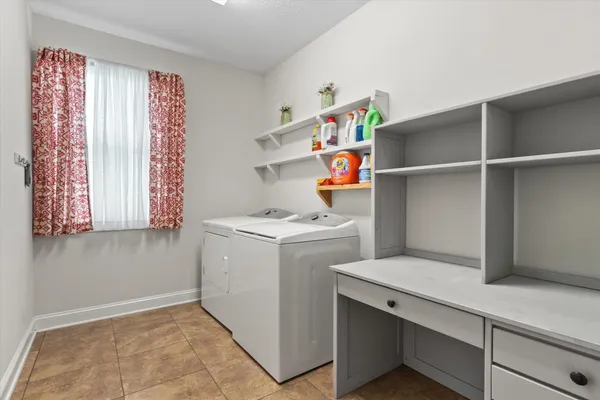 a view of a park with slide