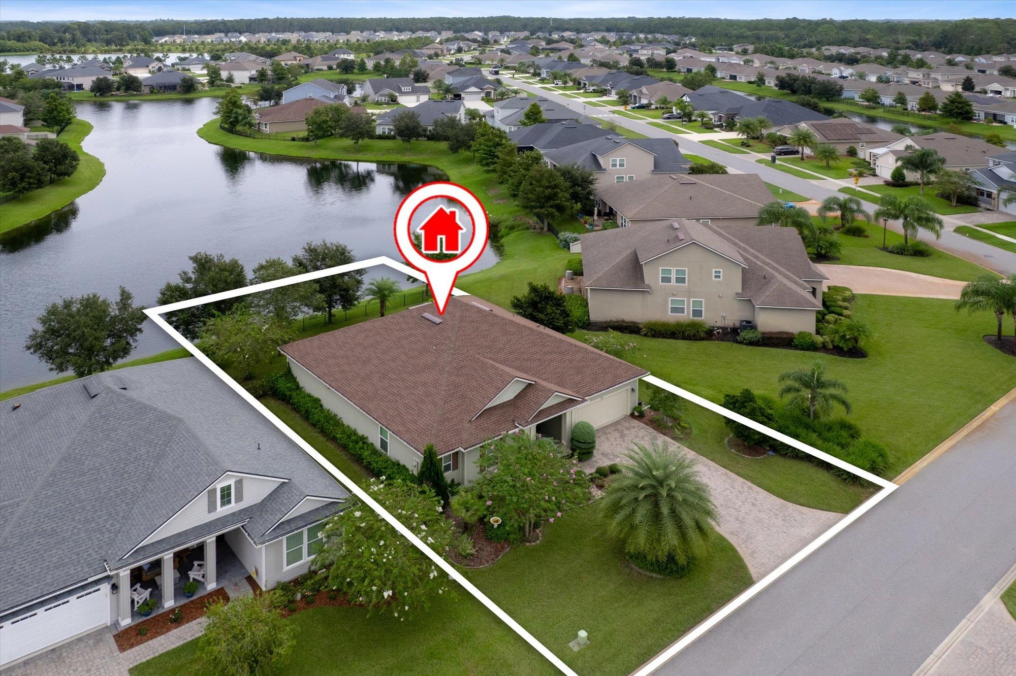 256 Vivian James Drive St. Augustine, FL 32092 - Photo 52 of 57 an aerial view of a house