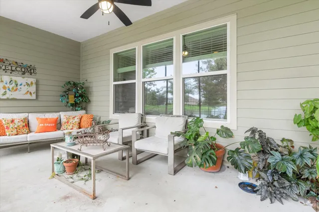 a living room filled with furniture