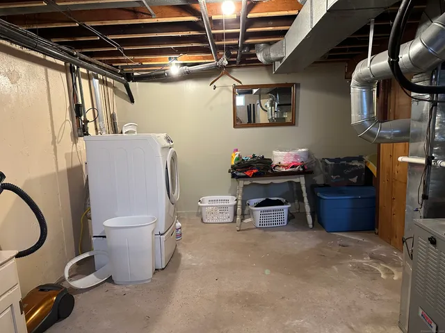 a room with storage and utility