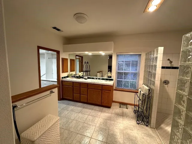 a view of room with closet and stairs