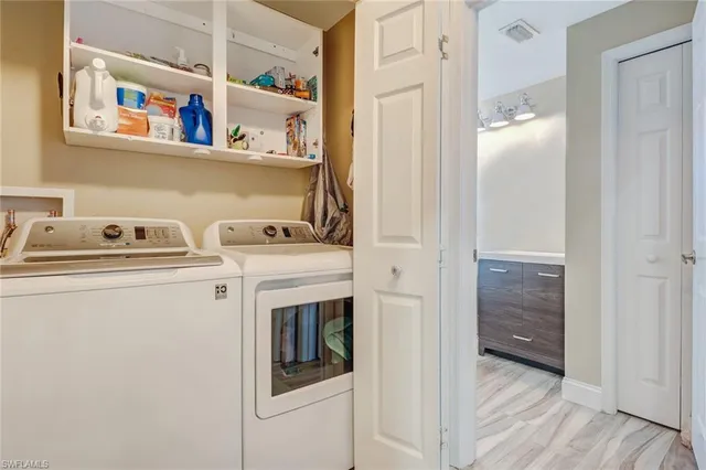 a view of washer and dryer