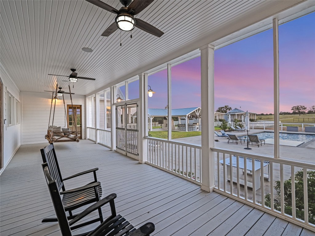 314 Big Sky Ranch Road Smithville, TX 78957 - Photo 21 of 40 a view of a balcony with furniture