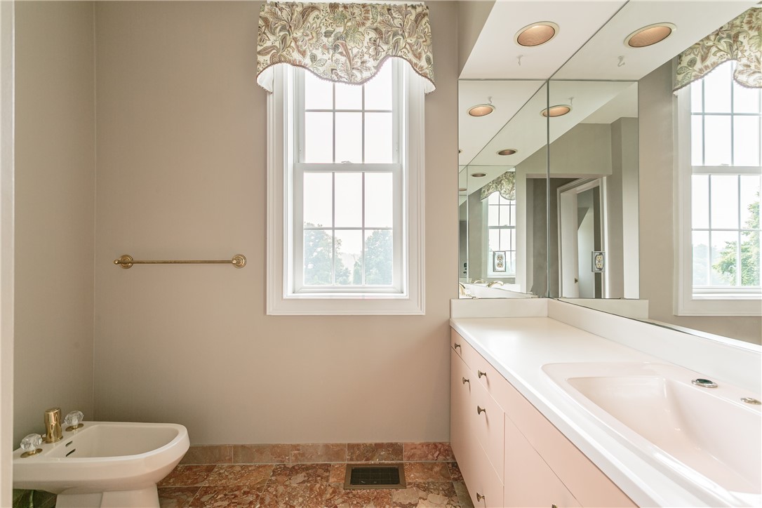 445 5 Points Road Rush, NY 14543 - Photo 19 of 40 Owners bath has vanity with ample counter space, g