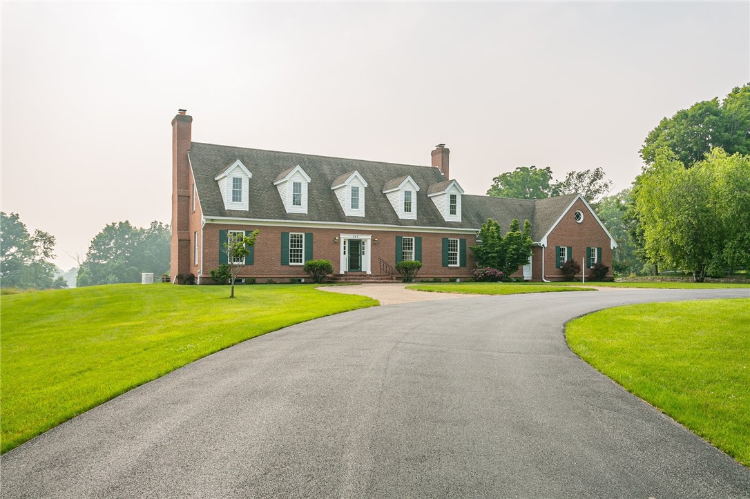 445 5 Points Road Rush, NY 14543 - Photo 2 of 40 A double wide drive leads to the homestead with si