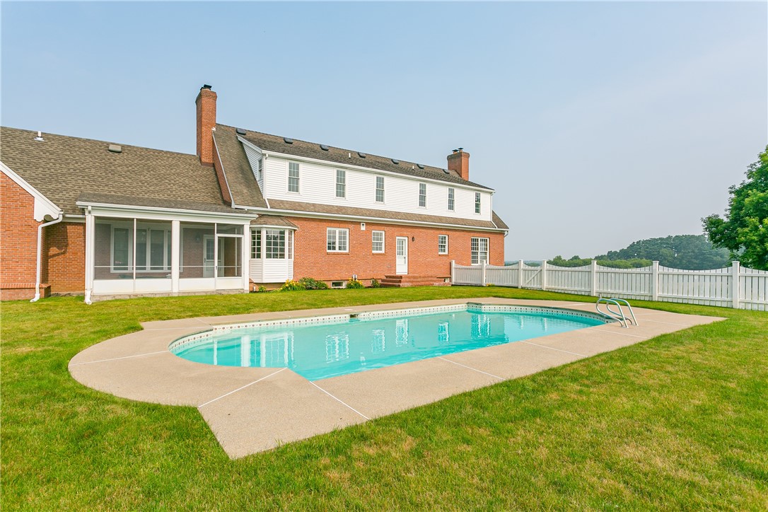 445 5 Points Road Rush, NY 14543 - Photo 30 of 40 Beautiful inviting in-ground pool with concrete de