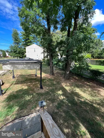 a view of a yard with plants