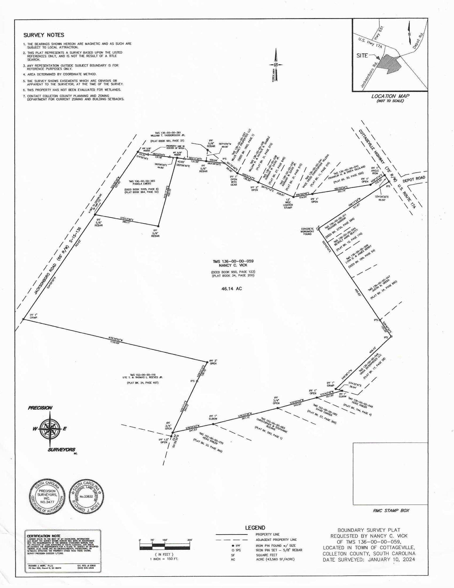 46+/- acres