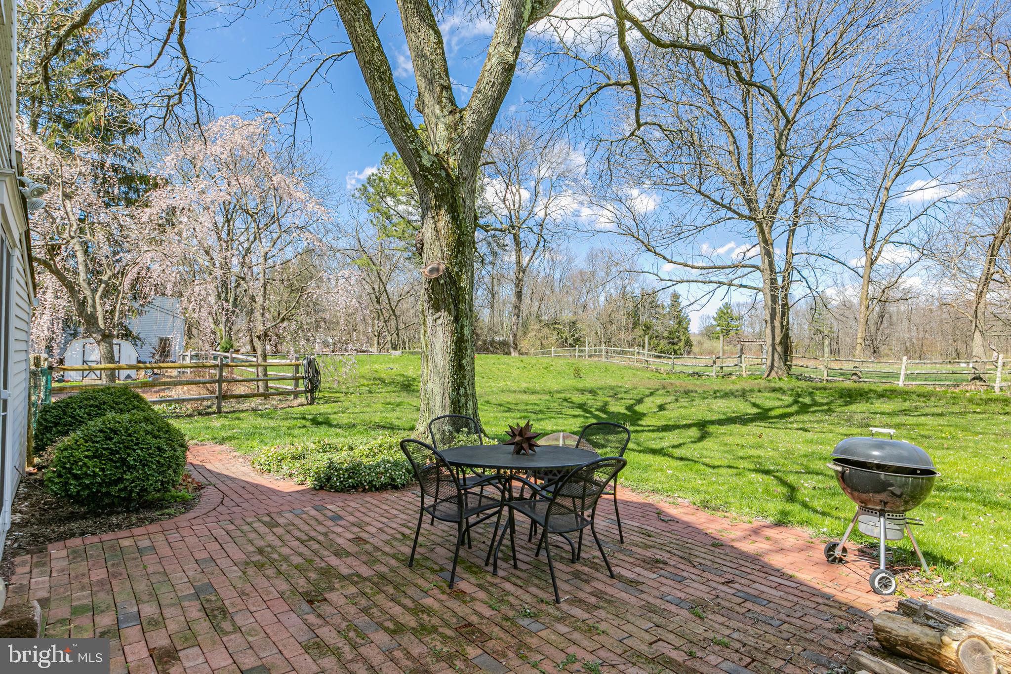 1003 Cherry Valley Road Hopewell, NJ 08525 - Photo 34 of 41 Brick patio off kitchen