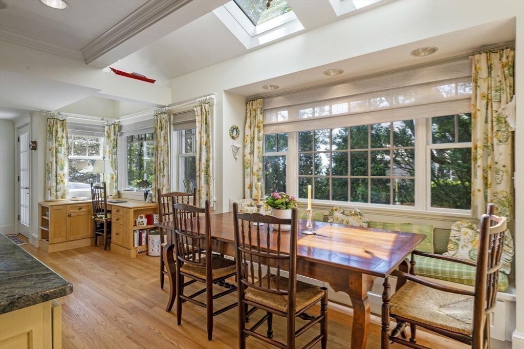 16 Coolidge Road Marblehead, MA 01945 - Photo 15 of 36 a view of a dining room with furniture window and outside view