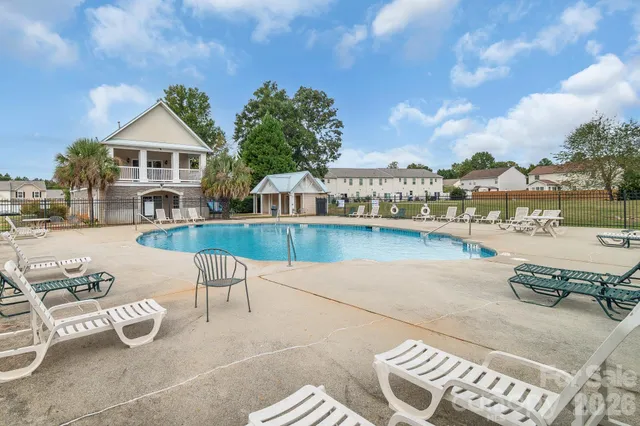 a park view with a bench