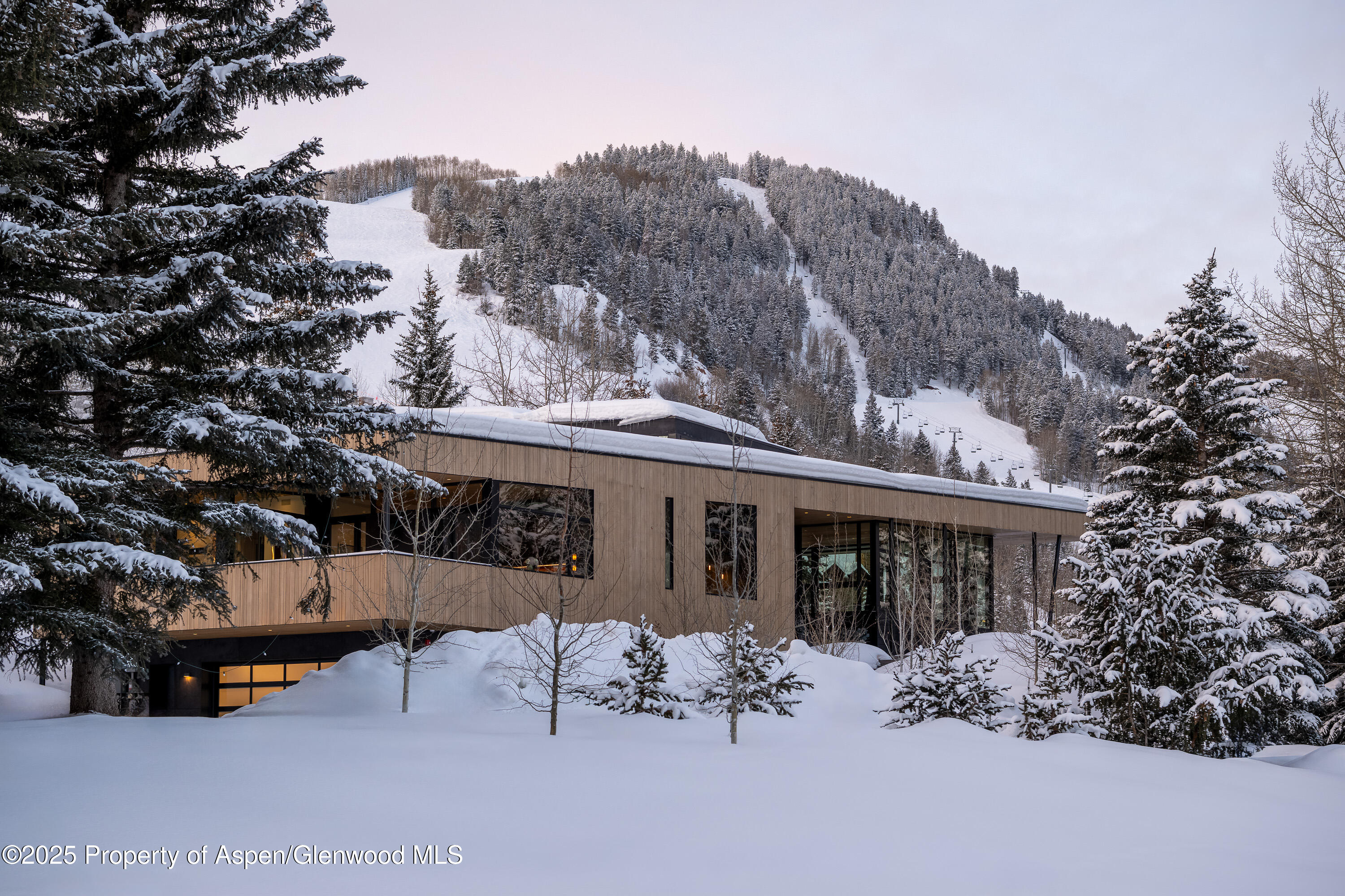 296 Glen Dee Road Aspen, CO 81611 - Photo 11 of 25 a view of a house with a backyard and sitting area