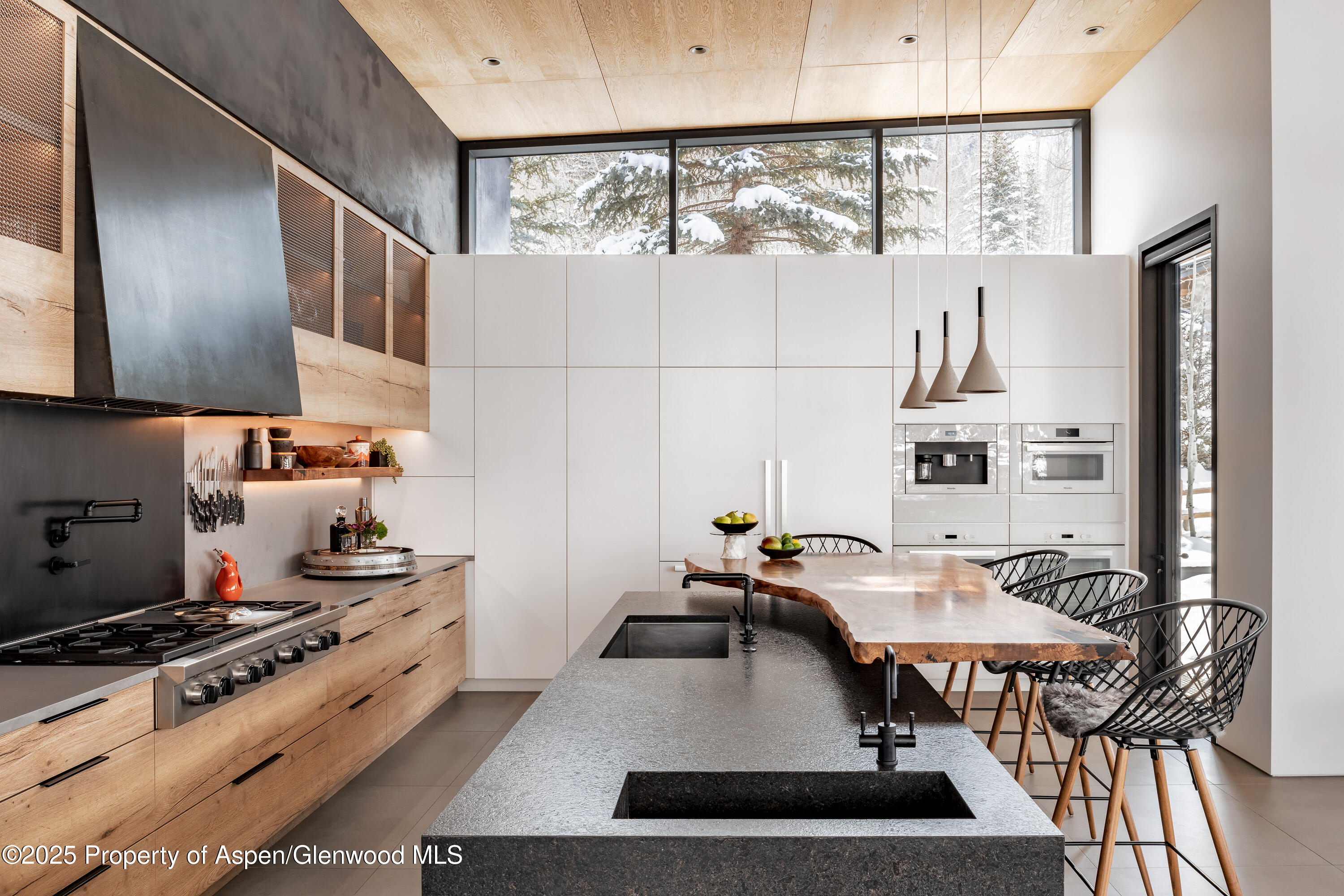 296 Glen Dee Road Aspen, CO 81611 - Photo 5 of 25 a kitchen with a stove a sink and a refrigerator