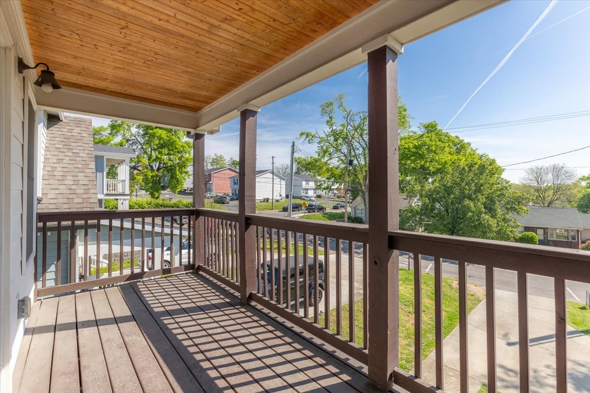 175 B Rural Avenue Nashville, TN 37209 - Photo 18 of 26 a view of a balcony with wooden floor