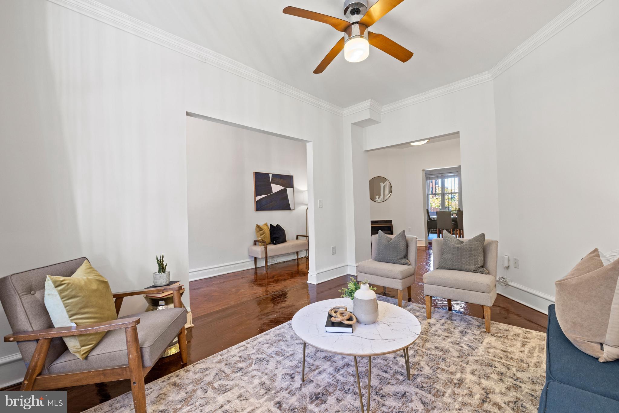2530 13th Street Northwest Washington, DC 20009 - Photo 6 of 33 a living room with furniture and wooden floor