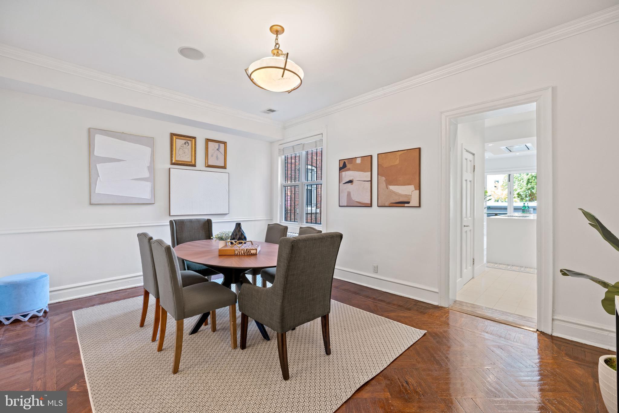2530 13th Street Northwest Washington, DC 20009 - Photo 9 of 33 a view of a dining room with furniture and wooden floor