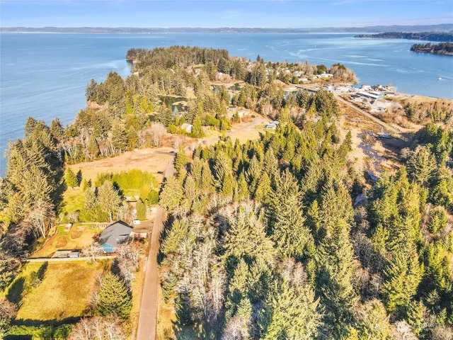 a view of a water near a lake