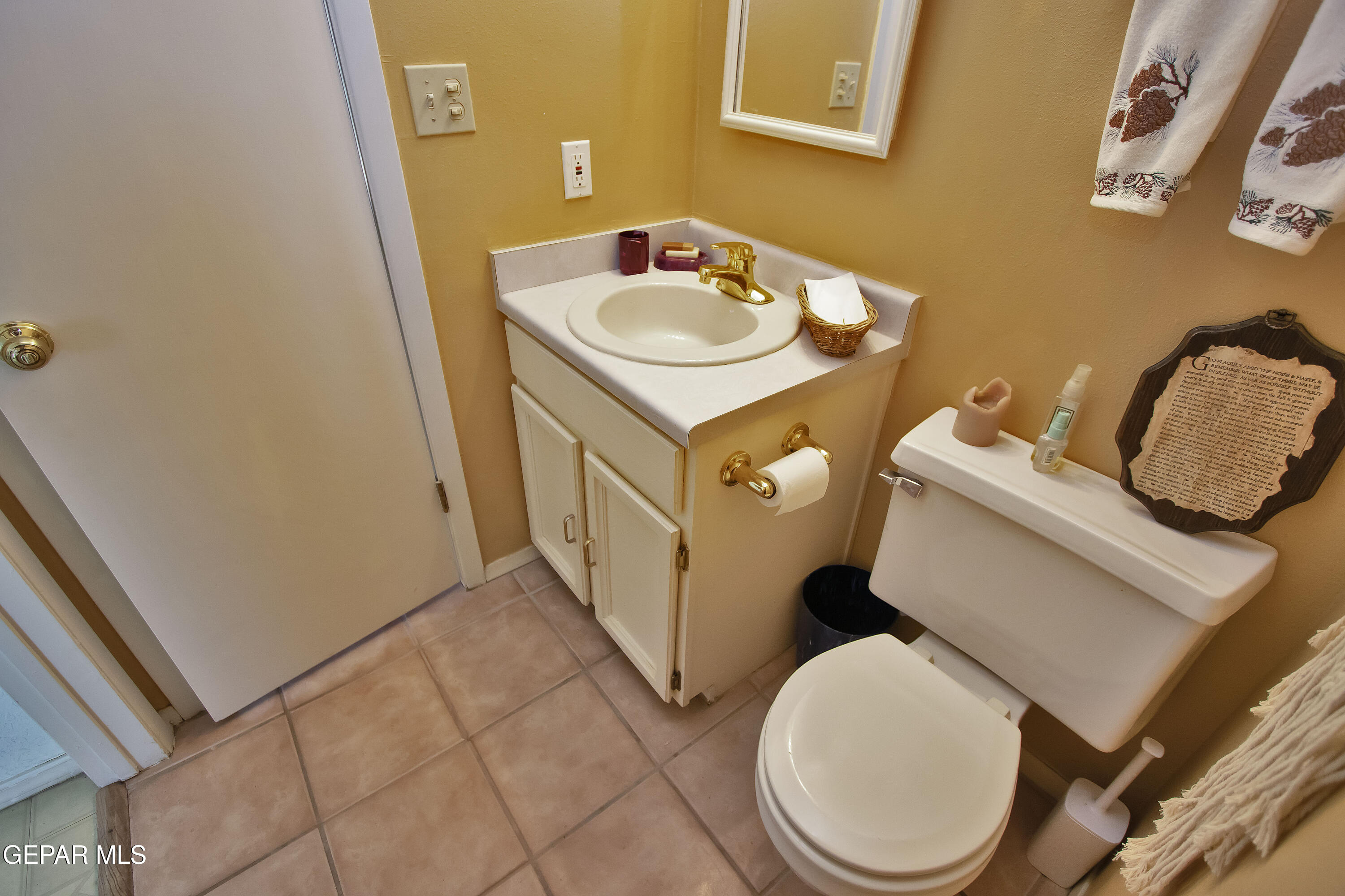 116 North Trevino Road Santa Teresa, NM 88008 - Photo 41 of 77 a bathroom with a sink toilet and mirror