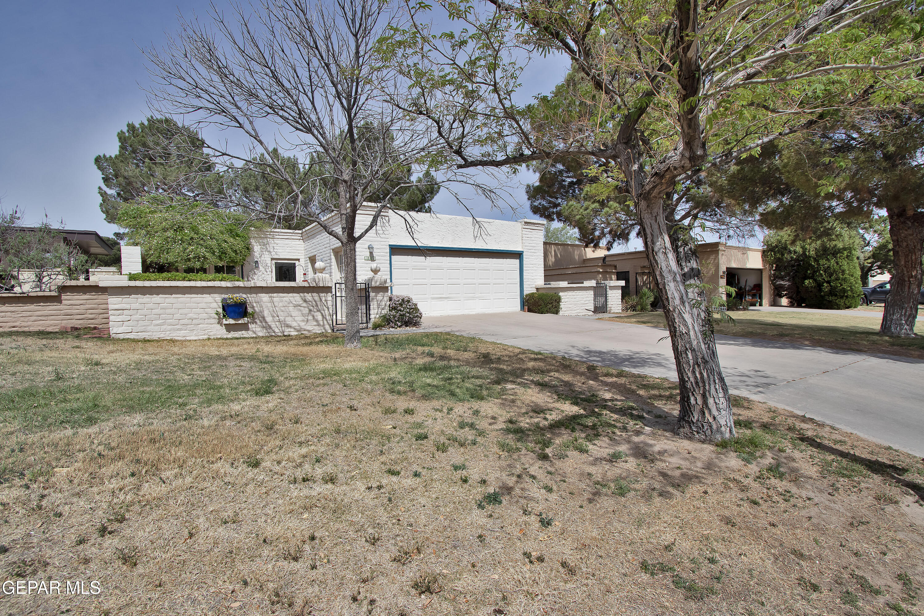 116 North Trevino Road Santa Teresa, NM 88008 - Photo 6 of 77 a front view of a house with a yard