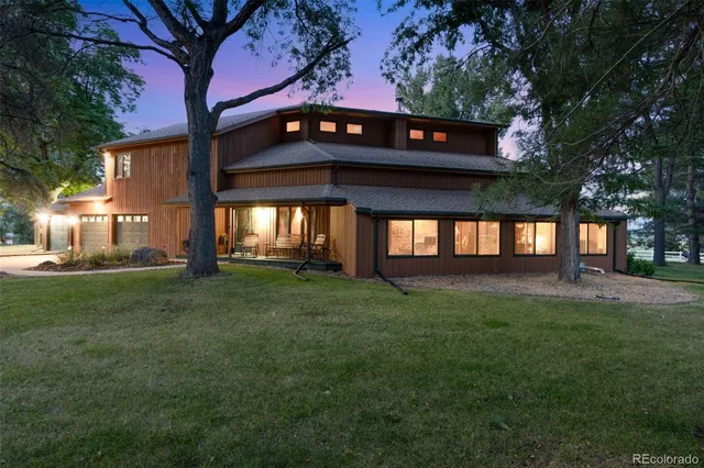 front view of a house with a big yard