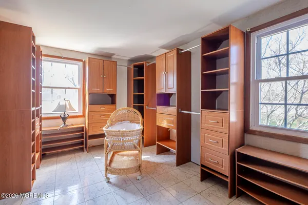 a room with furniture and windows
