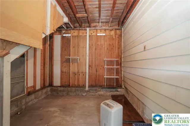 a view of storage and utility room