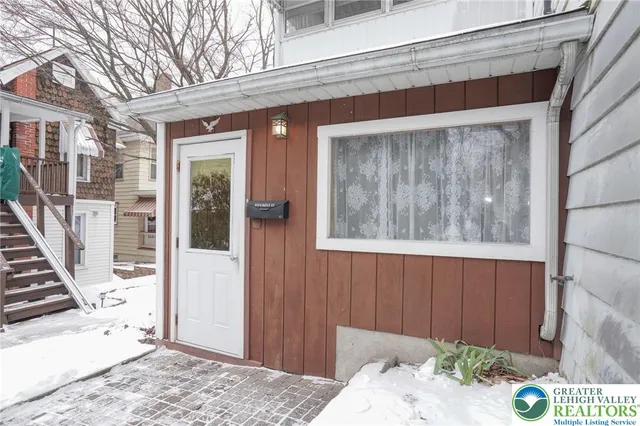 a front view of a house