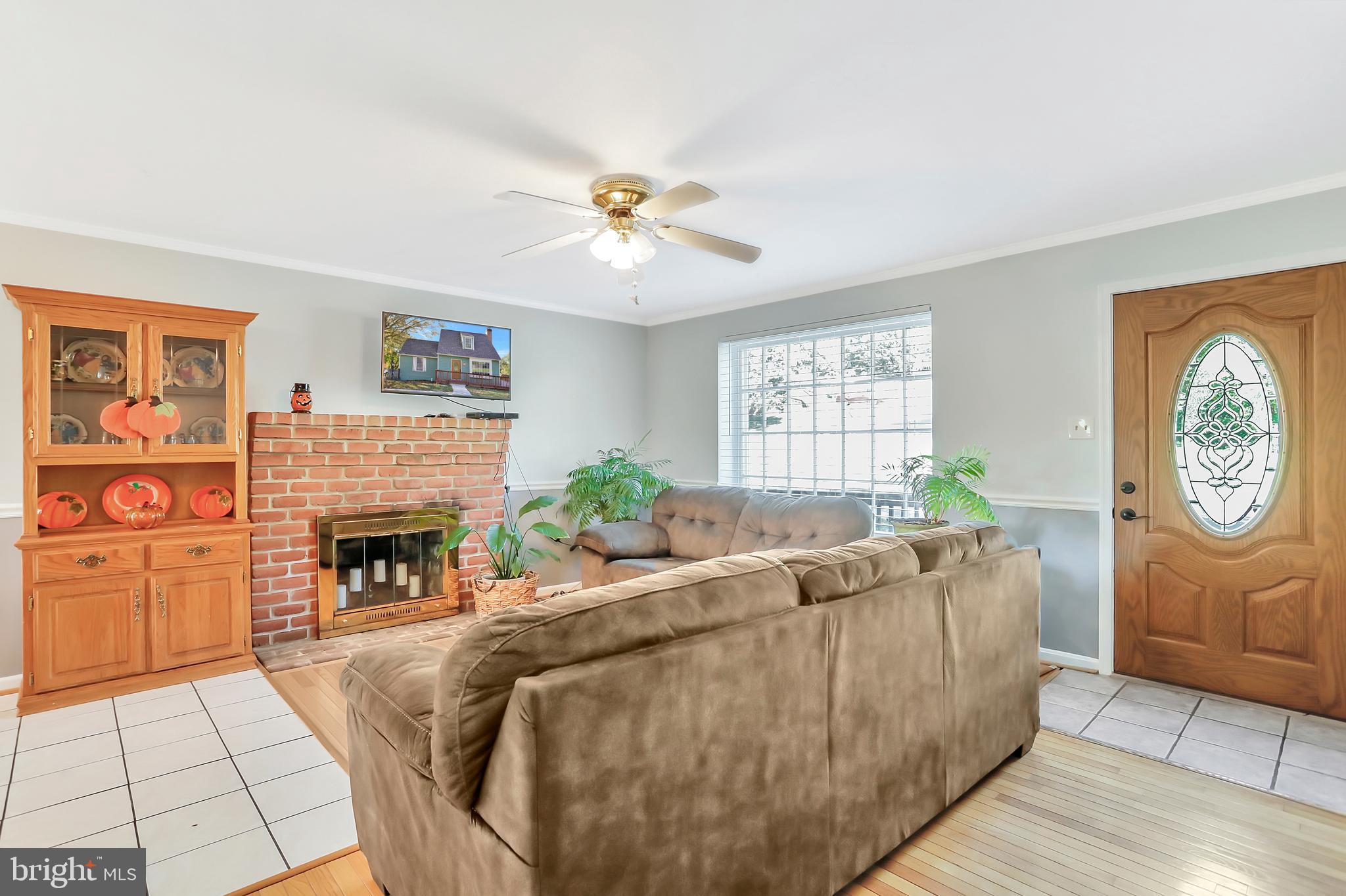 Living Room with Fireplace