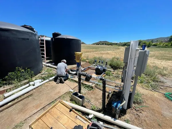 a view of an ocean and beach