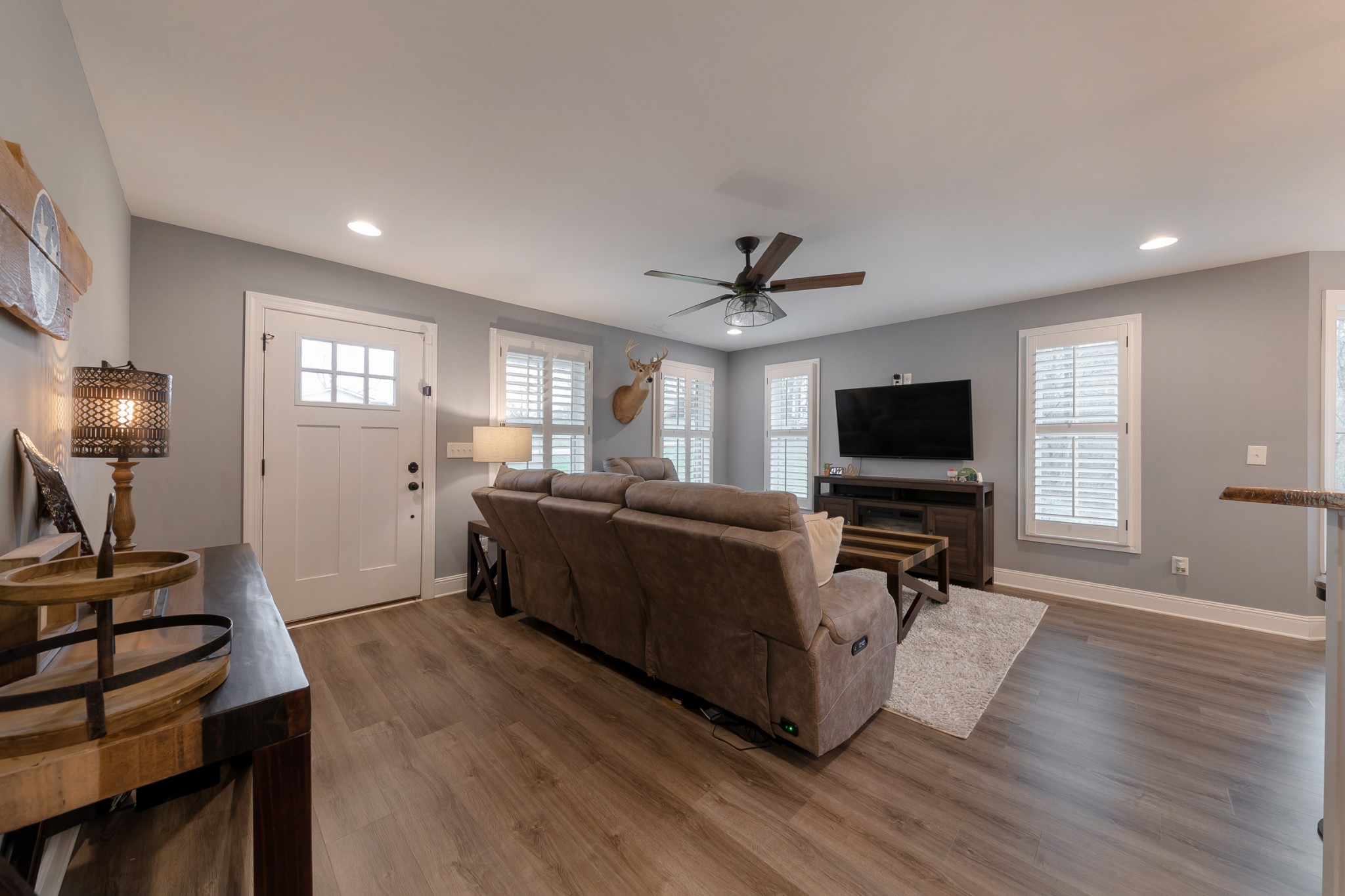 7452 South Swift Road Goodlettsville, TN 37072 - Photo 10 of 37 a living room with furniture and a flat screen tv