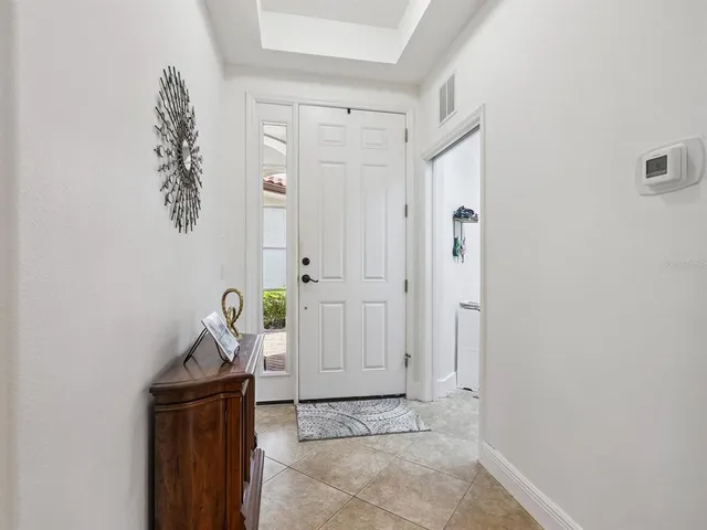 view of entryway with elevator