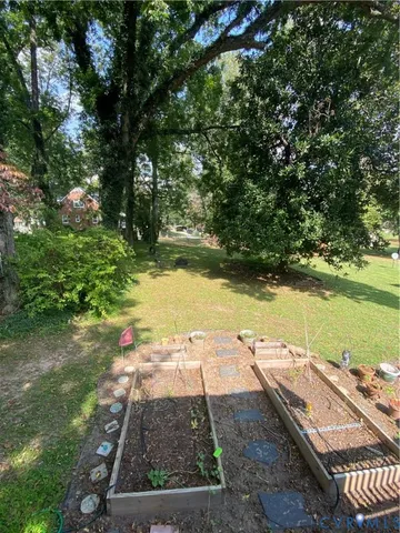 a view of a ocean with a yard