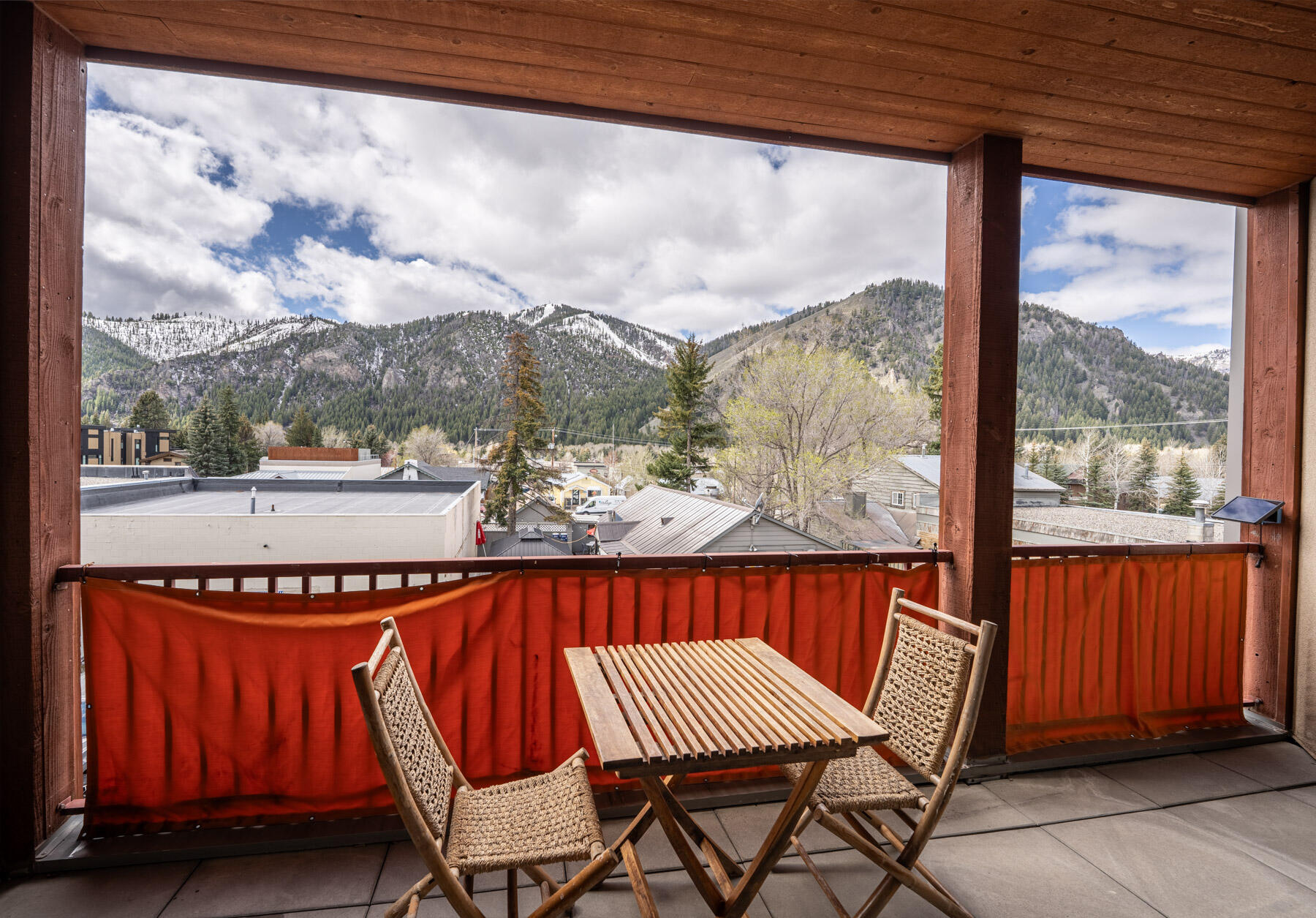 360 9th Street East, Unit 12 Ketchum, ID 83340 - Photo 12 of 19 Deck with Baldy Views