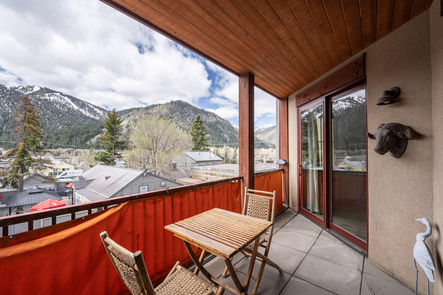 360 9th Street East, Unit 12 Ketchum, ID 83340 - Photo 13 of 19 Deck with Baldy Views