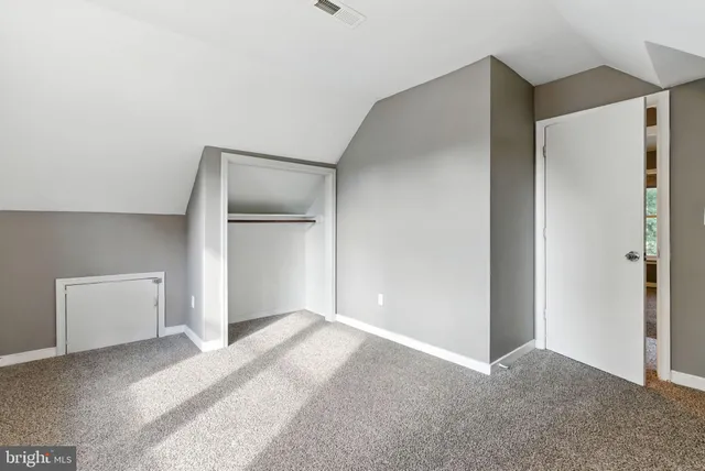 a view of an empty room