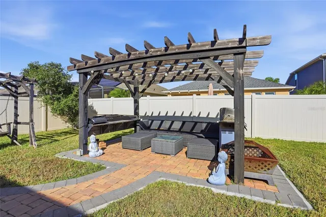 a view of a roof deck