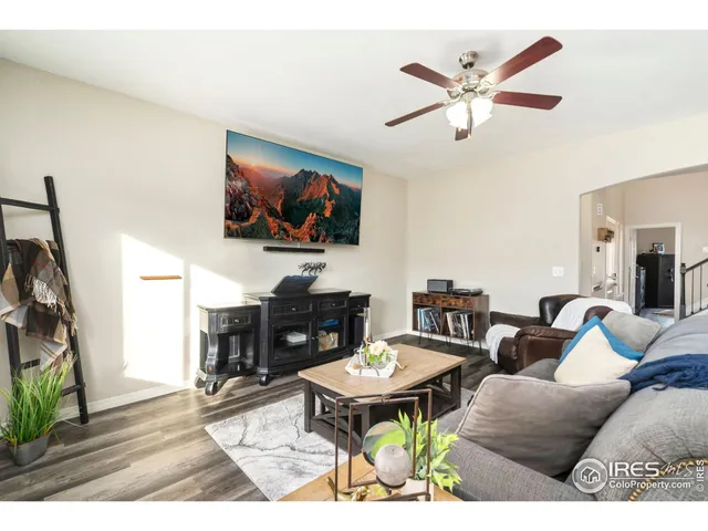 a workspace with furniture and a window