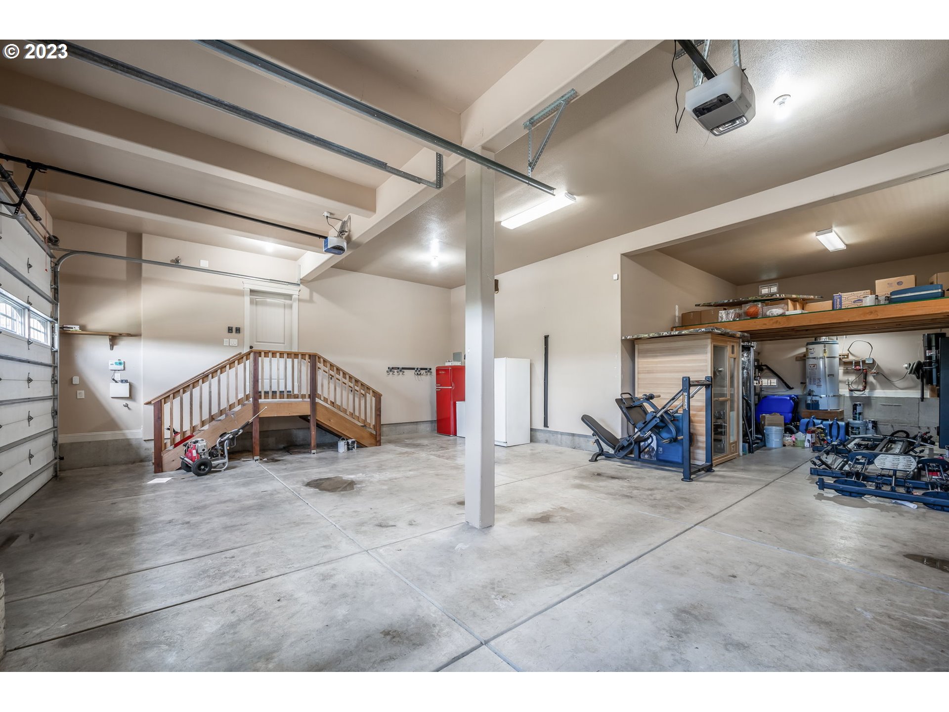 6143 Forest Ridge Drive Springfield, OR 97478 - Photo 34 of 48 a view of a garage with gym equipment