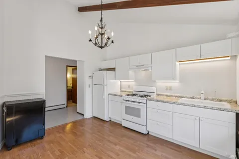 a view of a yard with an outdoor space