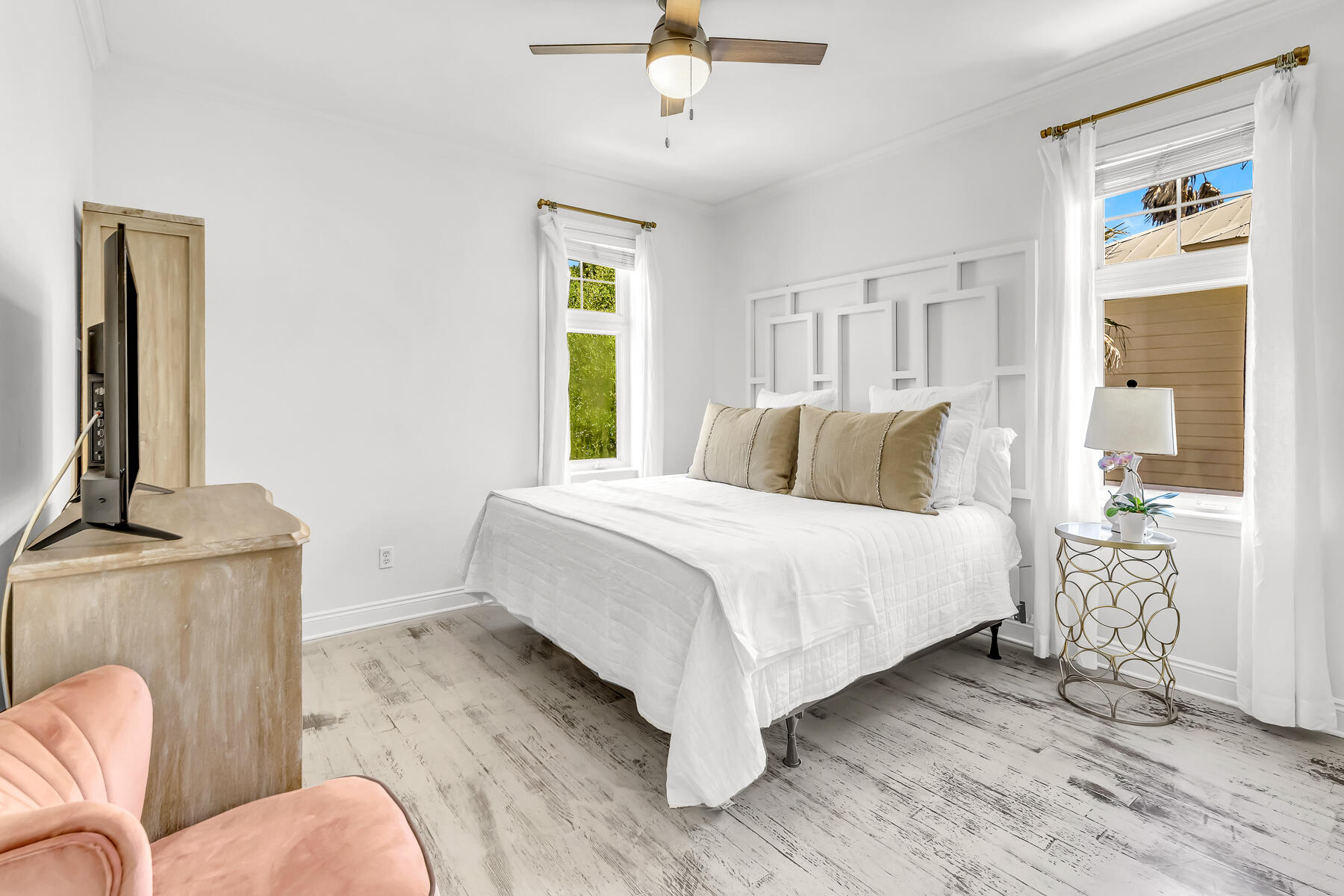 79 Redfish Circle Santa Rosa Beach, FL 32459 - Photo 17 of 33 a bedroom with a bed couch and window