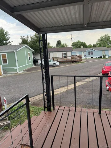 a view of porch with seating space