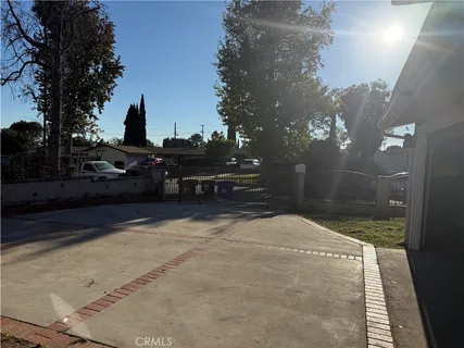 a view of outdoor space with seating