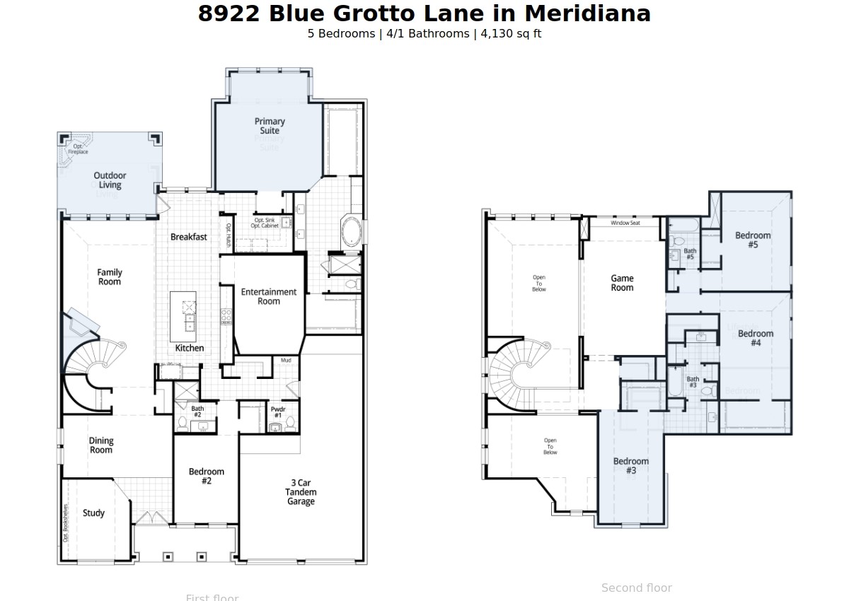 8922 Blue Grotto Lane Manvel, TX 77578 - Photo 36 of 36 Spec Floorplan